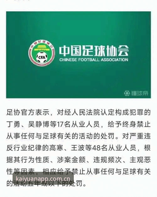 中国足协第三批禁足名单深度评测：从17人终身禁赛看足球反腐风暴